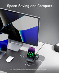 MagGo Charger 3-in-1 Station Wireless Charger MagSafe Charger with - VirtuousWares:Global