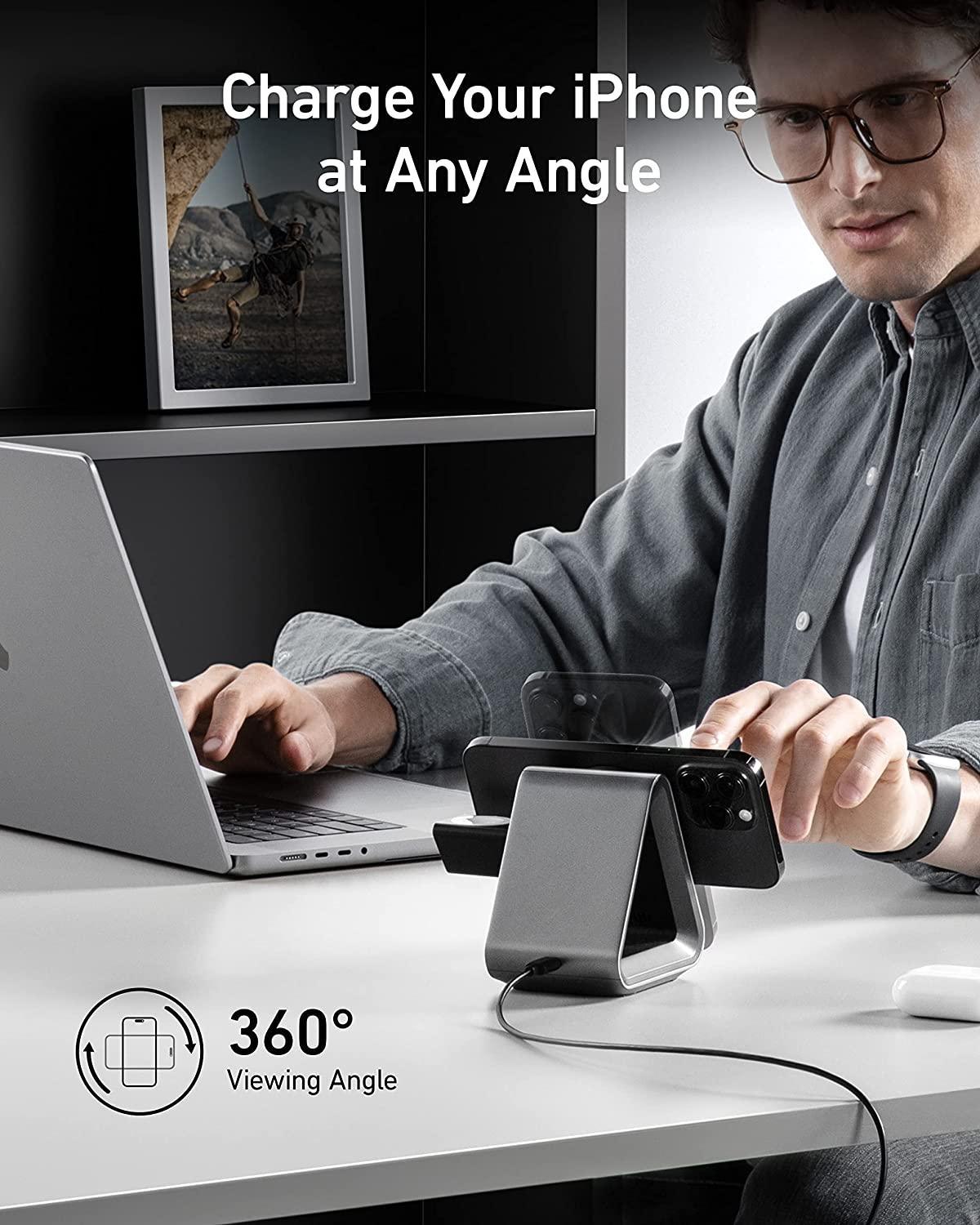 MagGo Charger 3-in-1 Station Wireless Charger MagSafe Charger with - VirtuousWares:Global