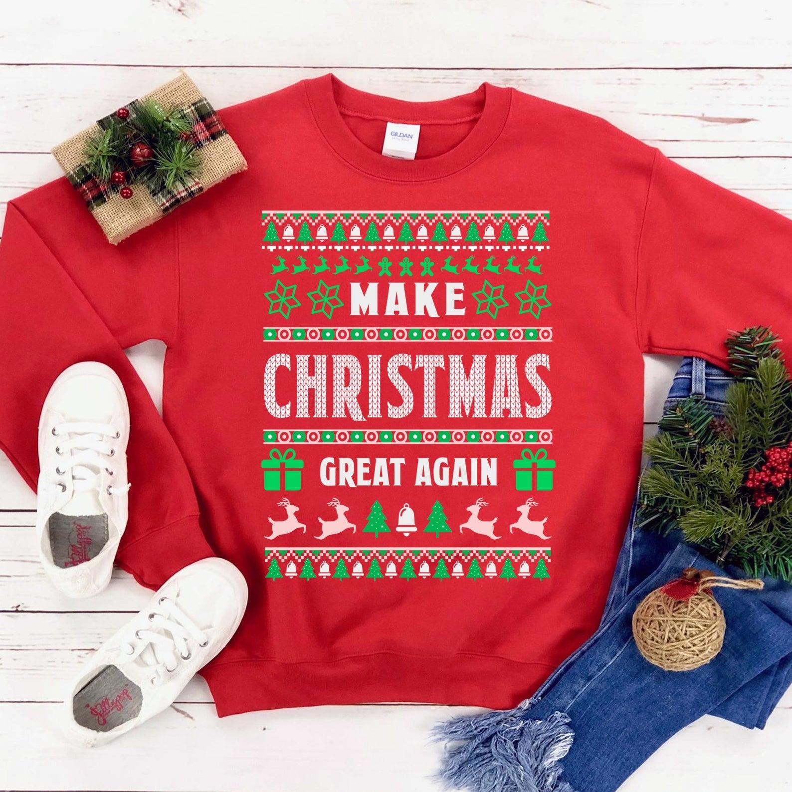 Make Christmas Great Again Sweatshirt - VirtuousWares:Global