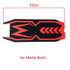 Mantis Silicone Mat Red Black Deck Pedal Cover For 10inch 8inch Kaabo - VirtuousWares:Global