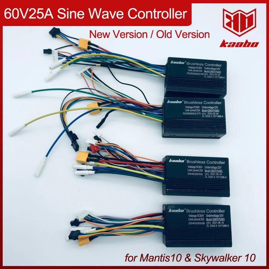Mantis10 60V25A Controller Sine Wave 1000W*2 Hall Motor Kaabo Mantis - VirtuousWares:Global
