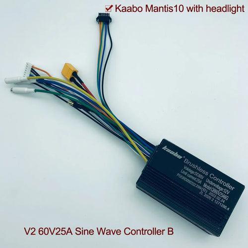 Mantis10 60V25A Controller Sine Wave 1000W*2 Hall Motor Kaabo Mantis - VirtuousWares:Global