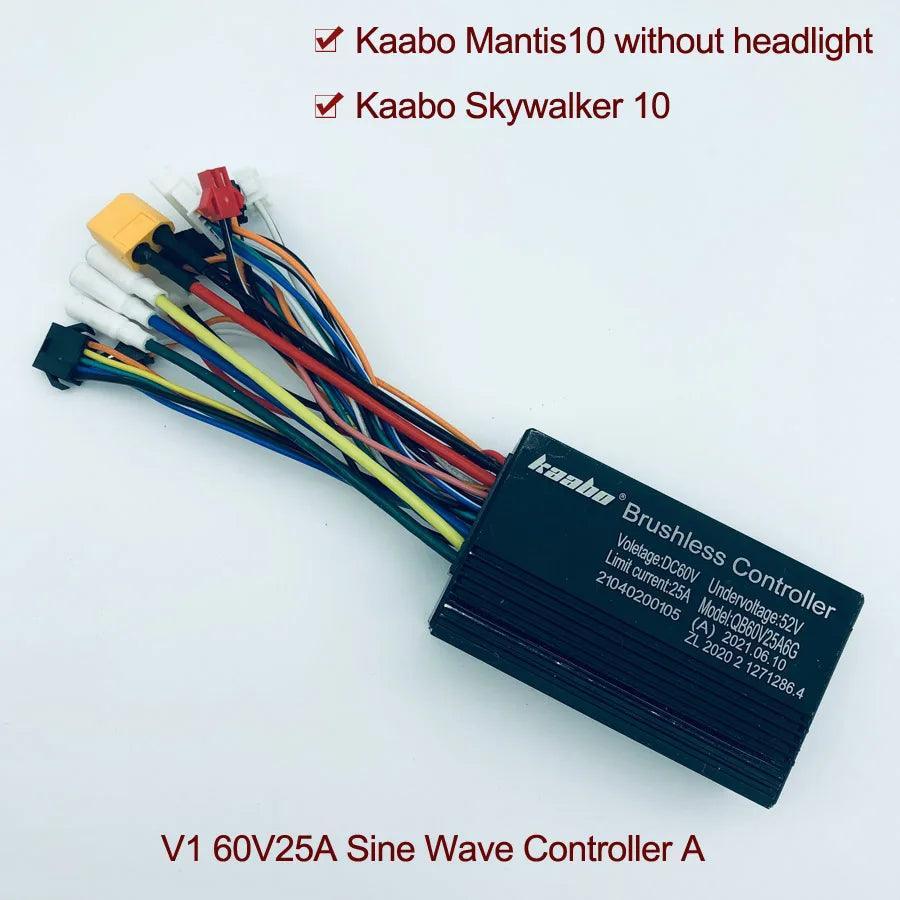 Mantis10 60V25A Controller Sine Wave 1000W*2 Hall Motor Kaabo Mantis - VirtuousWares:Global