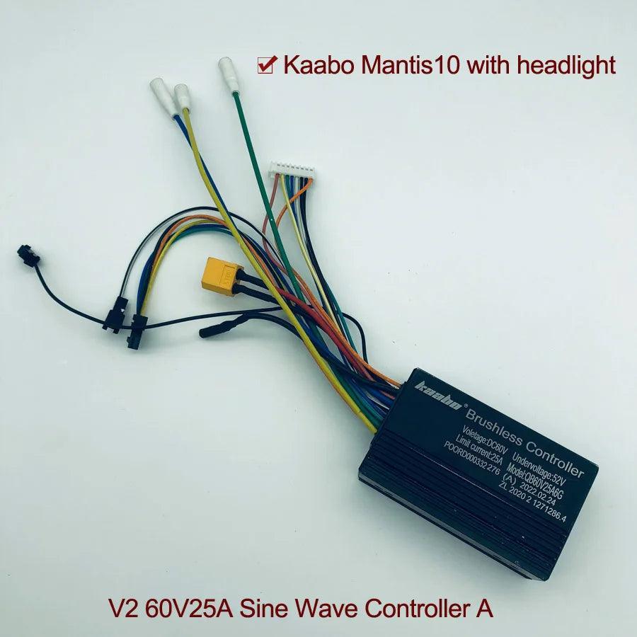 Mantis10 60V25A Controller Sine Wave 1000W*2 Hall Motor Kaabo Mantis - VirtuousWares:Global