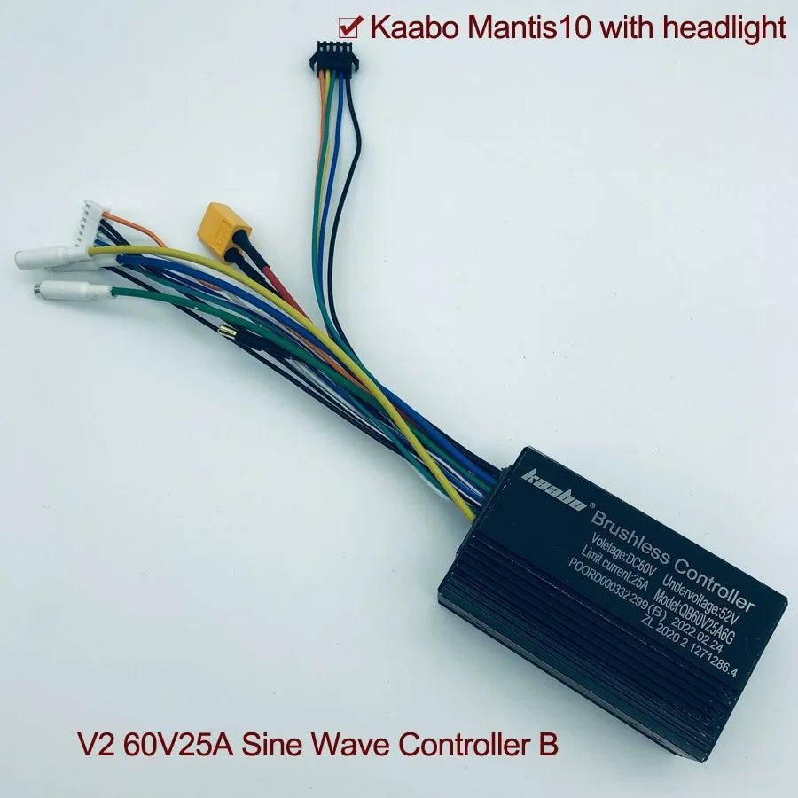 Mantis10 60V25A Controller Sine Wave 1000W*2 Hall Motor Kaabo Mantis - VirtuousWares:Global