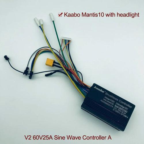 Mantis10 60V25A Controller Sine Wave 1000W*2 Hall Motor Kaabo Mantis - VirtuousWares:Global