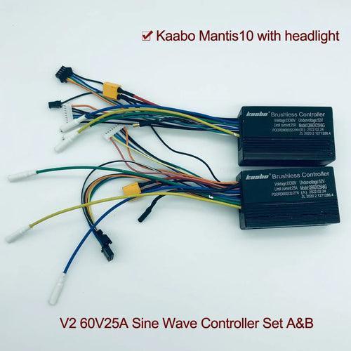 Mantis10 60V25A Controller Sine Wave 1000W*2 Hall Motor Kaabo Mantis - VirtuousWares:Global