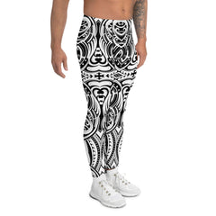 Maori Tattoo Inspired Leggings for Men - VirtuousWares:Global