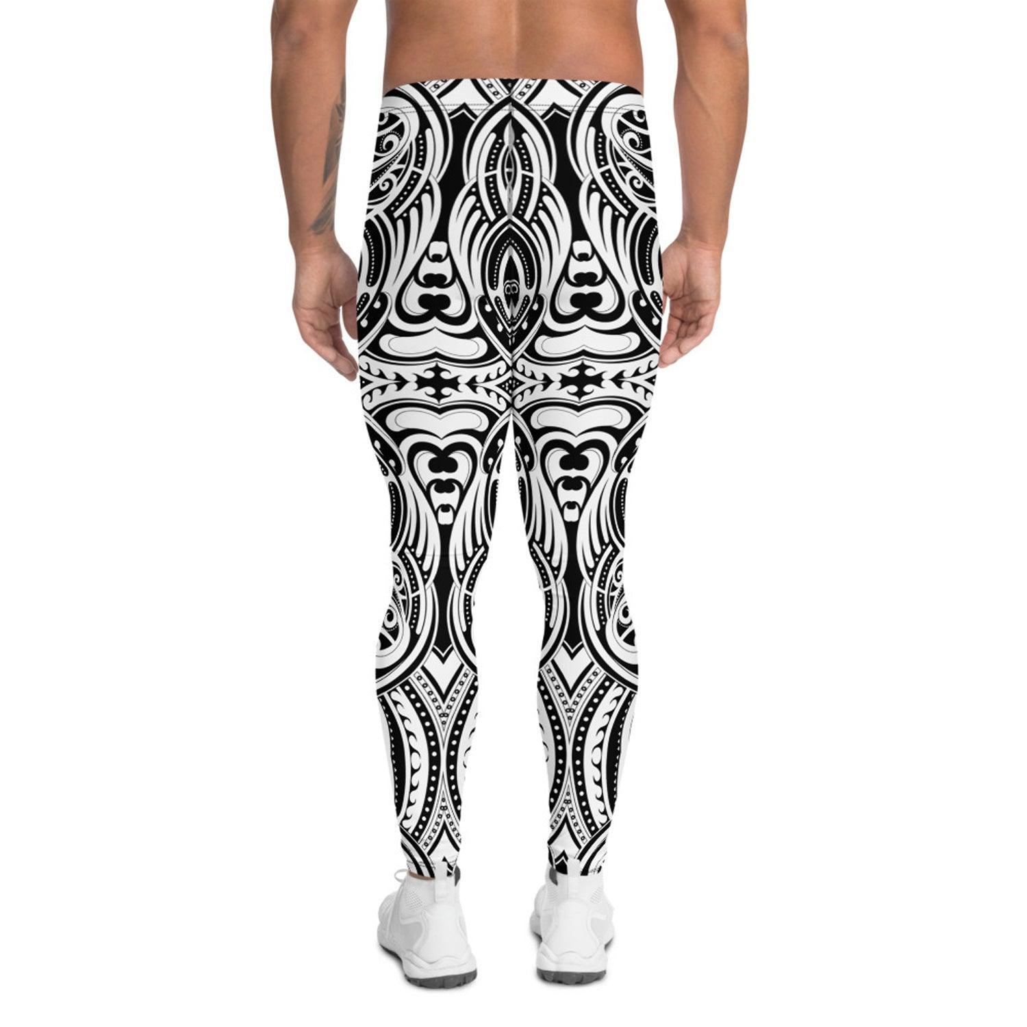 Maori Tattoo Inspired Leggings for Men - VirtuousWares:Global