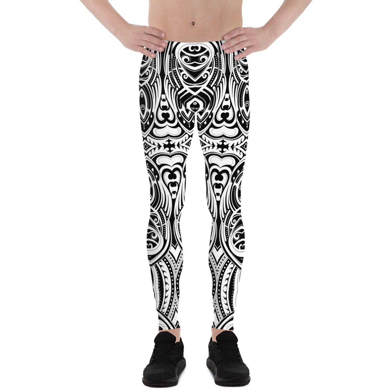 Maori Tattoo Inspired Leggings for Men - VirtuousWares:Global