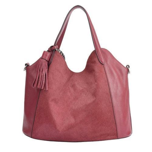 Maria Carla Woman's Fashion Luxury Leather Handbag, Smooth Leather - VirtuousWares:Global