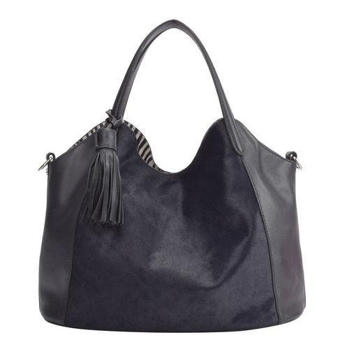 Maria Carla Woman's Fashion Luxury Leather Handbag, Smooth Leather - VirtuousWares:Global