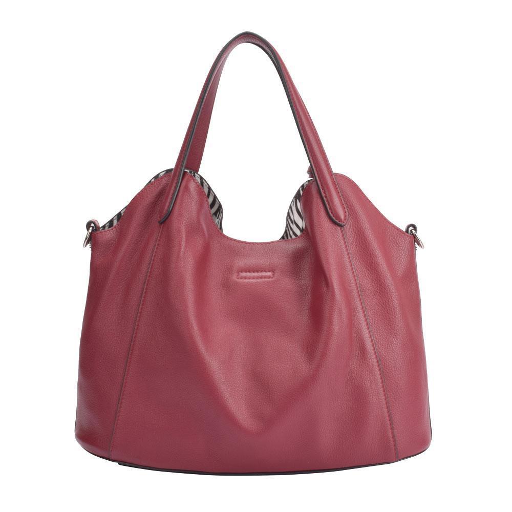 Maria Carla Woman's Fashion Luxury Leather Handbag, Smooth Leather - VirtuousWares:Global