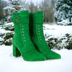 Marta • Green Suede - VirtuousWares:Global
