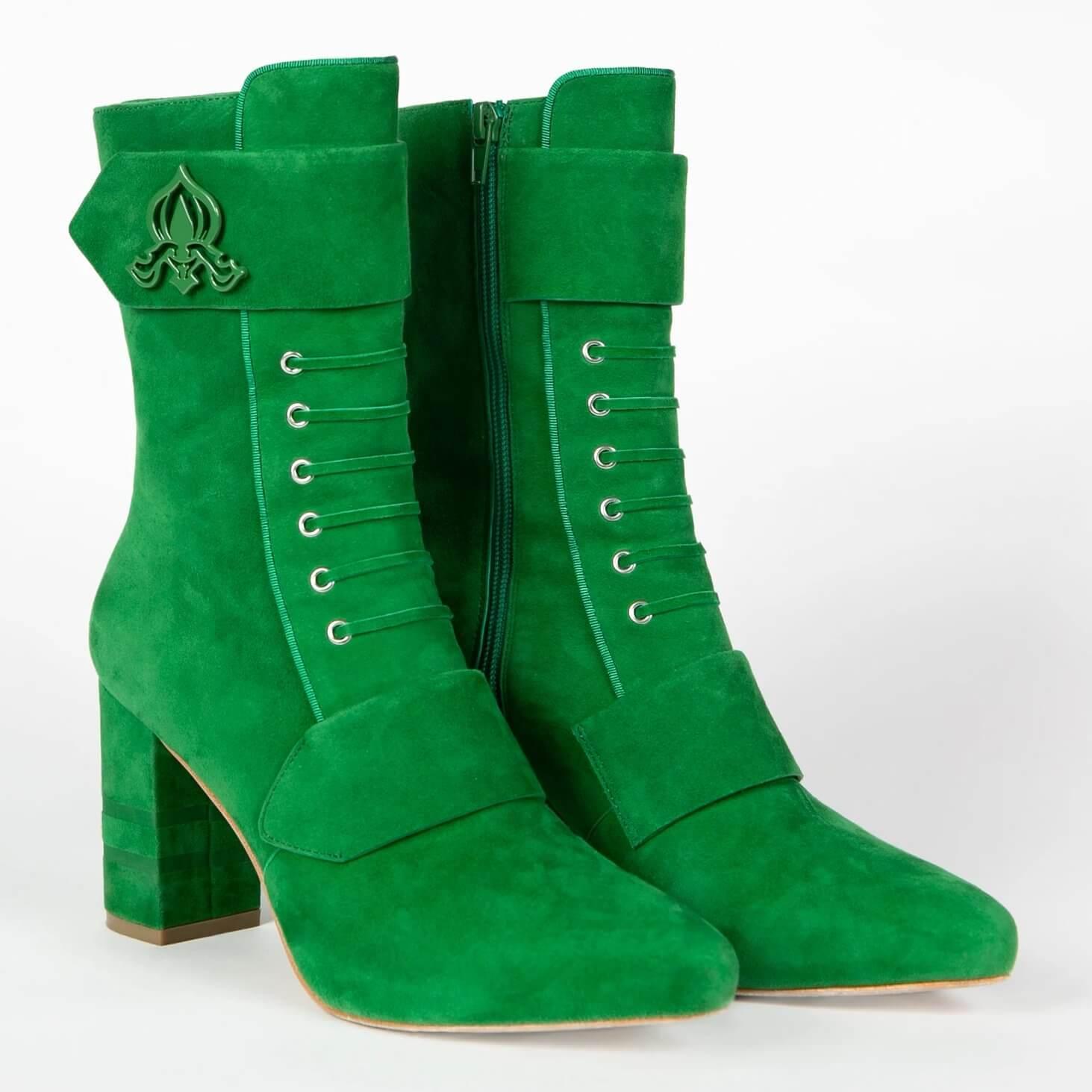 Marta • Green Suede - VirtuousWares:Global