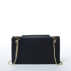 Mary Mini Crossbody Bag Black Leopard Leather Wristlet - VirtuousWares:Global
