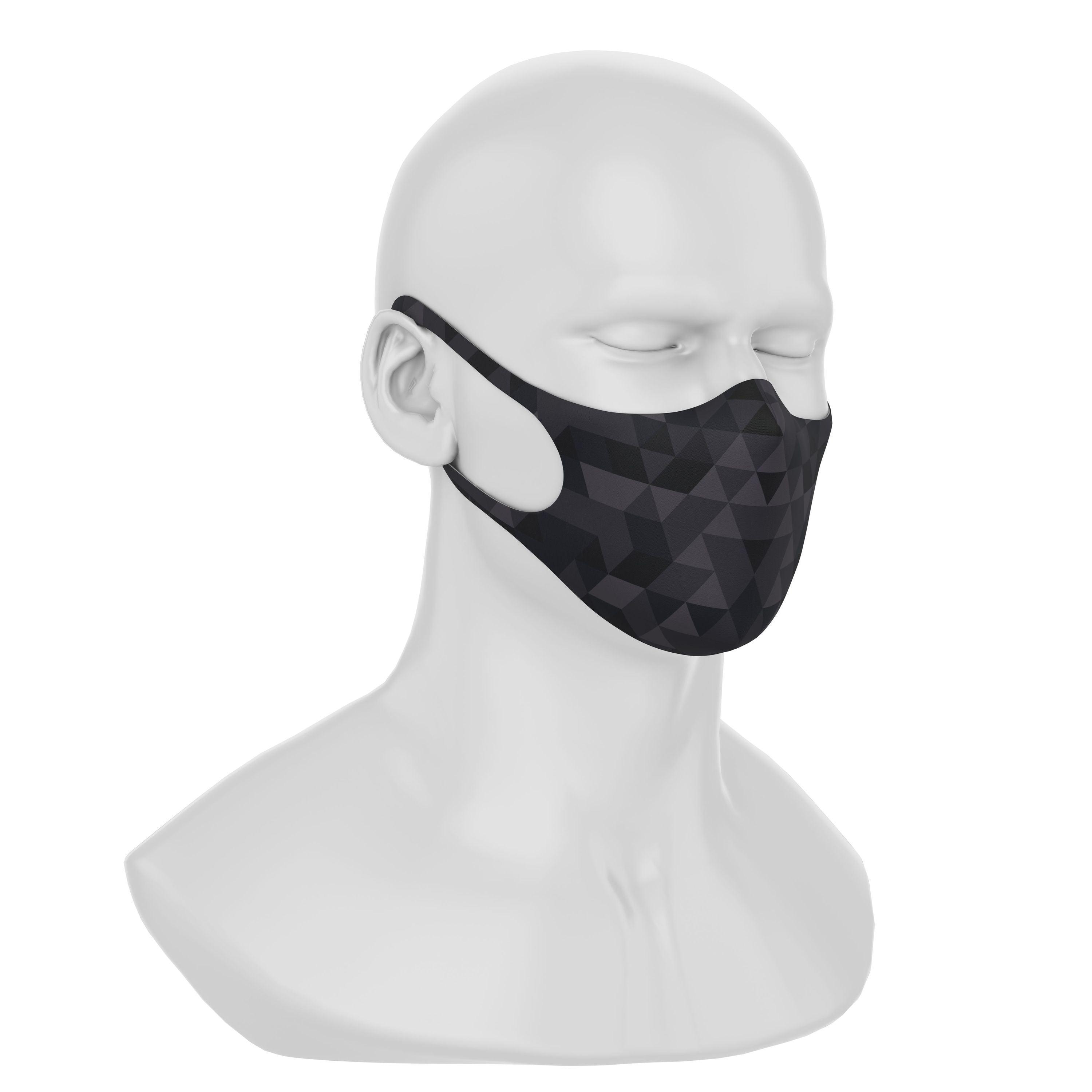 Maskery Design Face Mask Triangle of Black Shades - VirtuousWares:Global