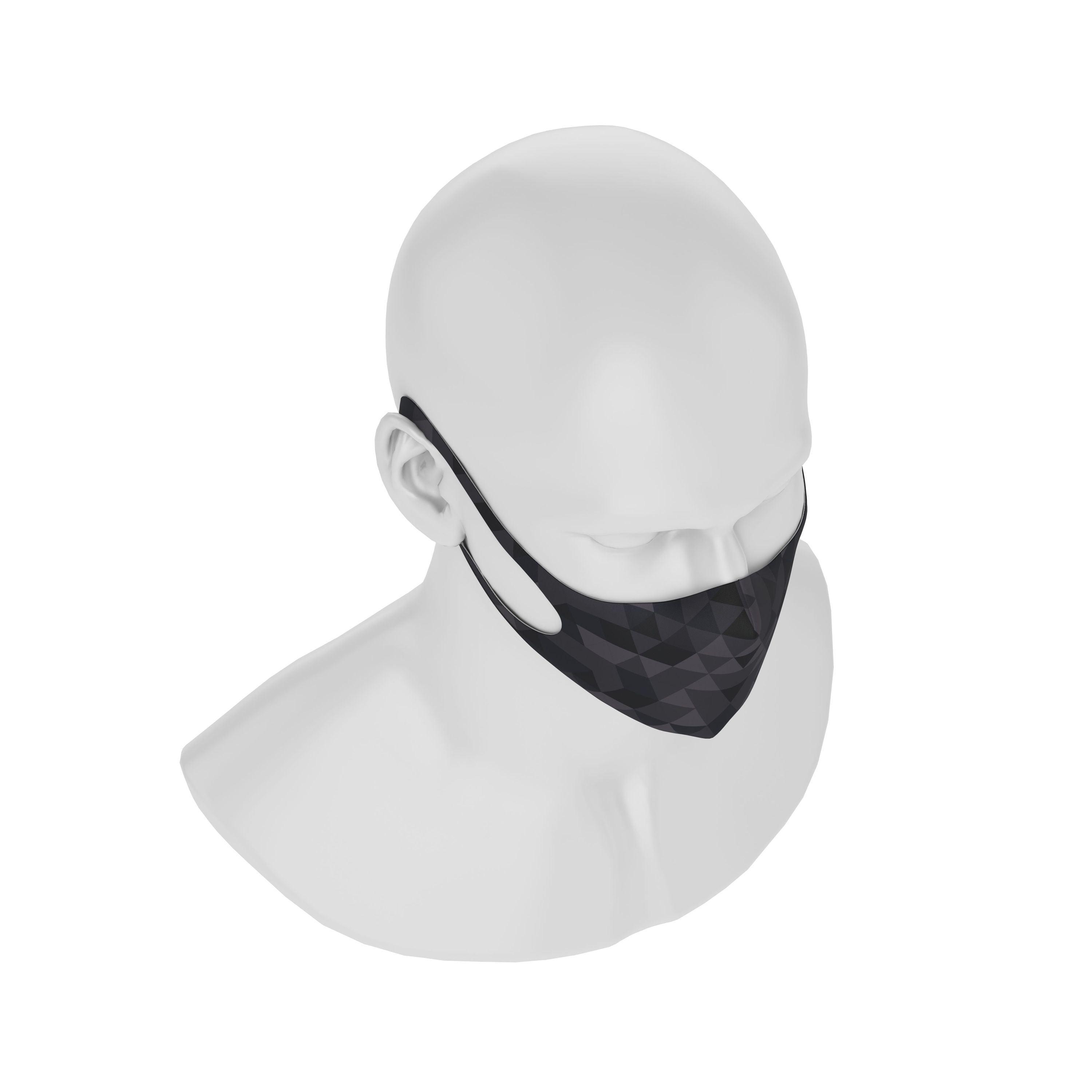 Maskery Design Face Mask Triangle of Black Shades - VirtuousWares:Global