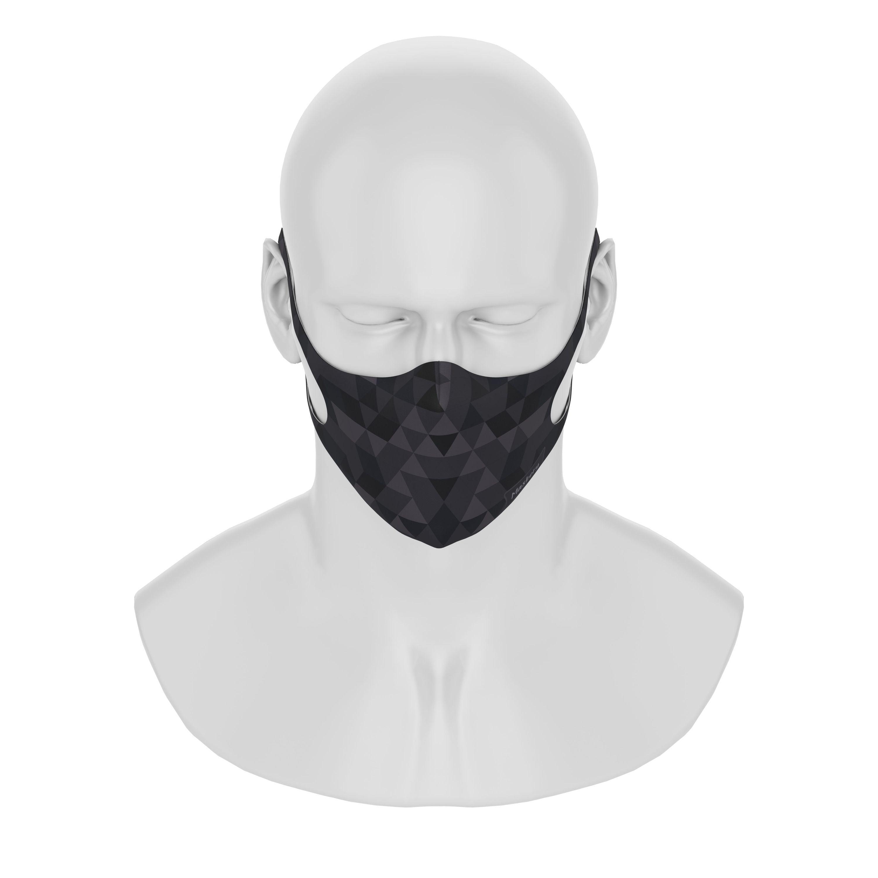 Maskery Design Face Mask Triangle of Black Shades - VirtuousWares:Global