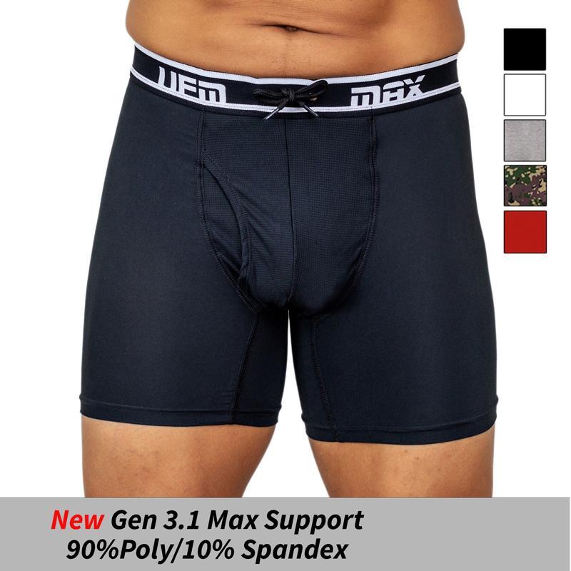 MAX Support 6 inch Boxer Briefs Polyester Gen 3.1 Available in Black, - VirtuousWares:Global