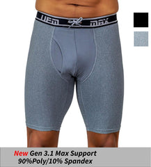 MAX Support 9 Inch Boxer Briefs Polyester Gen 3.1 Available in Black - VirtuousWares:Global