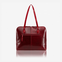 Medium Leather Laptop Handbag, Rust - VirtuousWares:Global