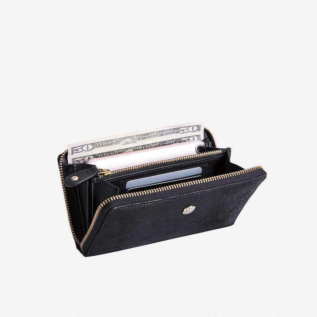 Medium Zip Around Purse, Midnight - VirtuousWares:Global