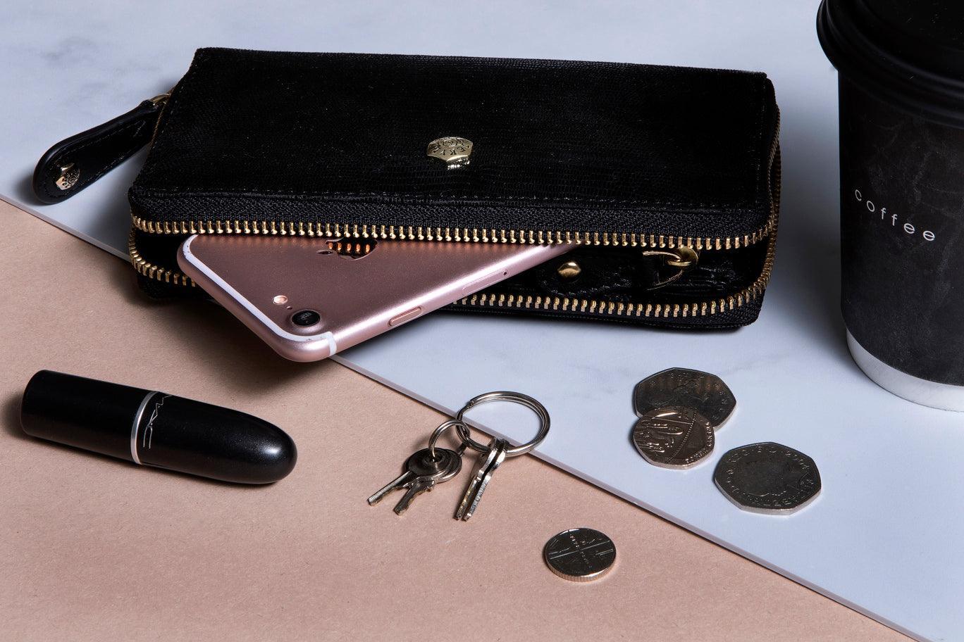 Medium Zip Around Purse, Midnight - VirtuousWares:Global