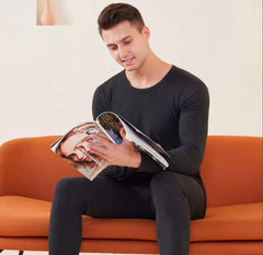 Men's 2-Piece Cotton Thermal Set with Shirt & Pants - VirtuousWares:Global