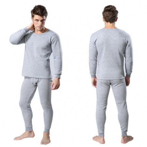 Men's 2-Piece Cotton Thermal Set with Shirt & Pants - VirtuousWares:Global