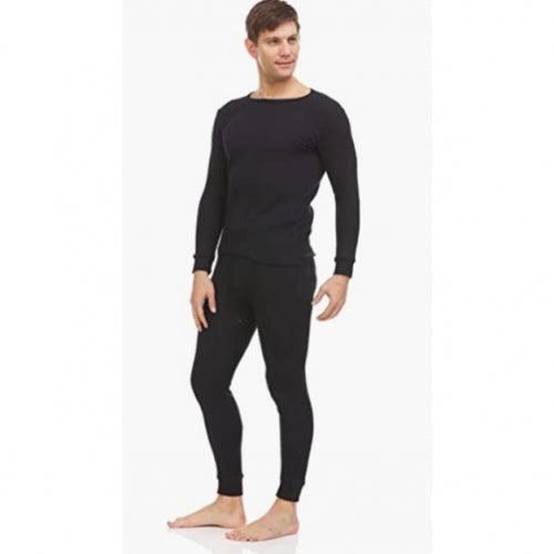 Men's 2-Piece Cotton Thermal Set with Shirt & Pants - VirtuousWares:Global