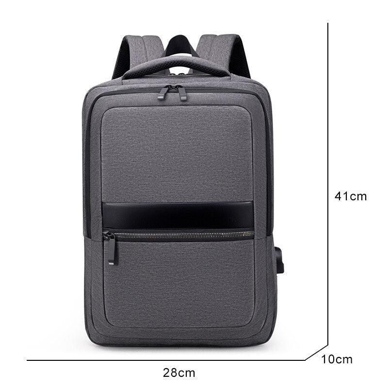 Men's Backpack Multifunction USB Charging Bag Waterproof Oxford Cloth - VirtuousWares:Global
