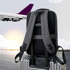 Men's Backpack Multifunction USB Charging Bag Waterproof Oxford Cloth - VirtuousWares:Global