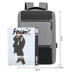 Men's Backpack USB Charging Bag Male Multifunction Waterproof Rucksack - VirtuousWares:Global