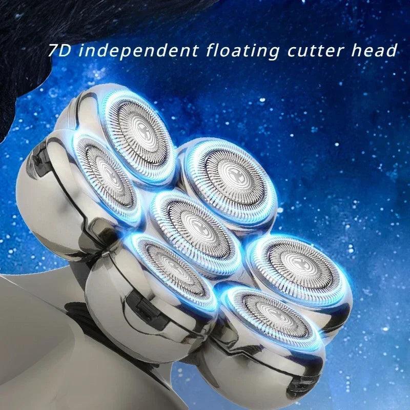 Men's Electric Razor Multi-function Electric Shaver Bald Hair - VirtuousWares:Global