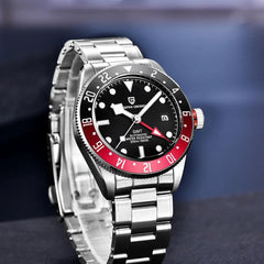 Men's Mechanical Automatic Watch, Sports Accessories, GMT Luminous - VirtuousWares:Global