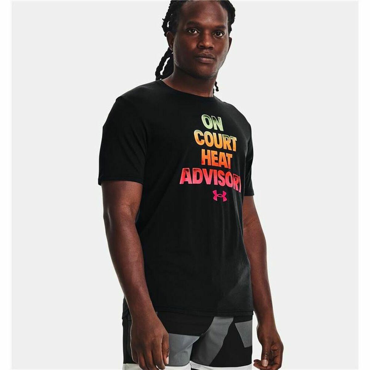 Men’s Short Sleeve T-Shirt Under Armour Basketball Heat Black - VirtuousWares:Global