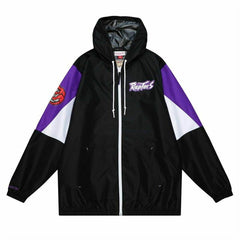 Men's Sports Jacket Mitchell & Ness Toronto Raptors Basketball Black - VirtuousWares:Global