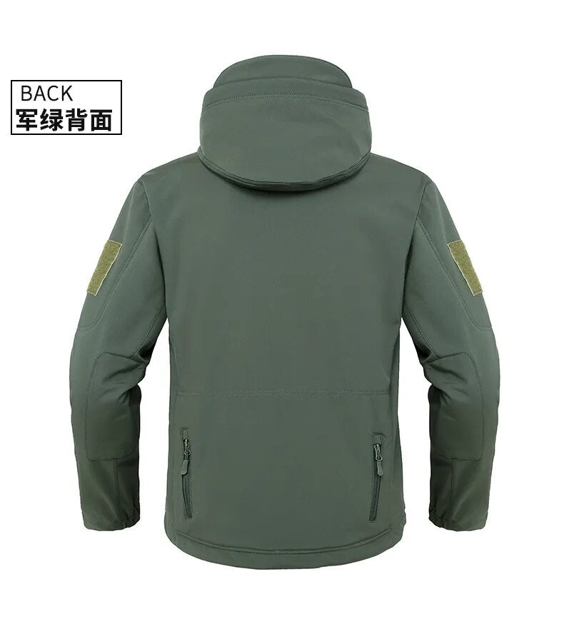 Men US Military Winter Thermal Fleece Tactical Jacket Outdoors Sports - VirtuousWares:Global