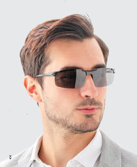Men Women Polarized Semi-Rimless Driver Rider Sunglasses - VirtuousWares:Global
