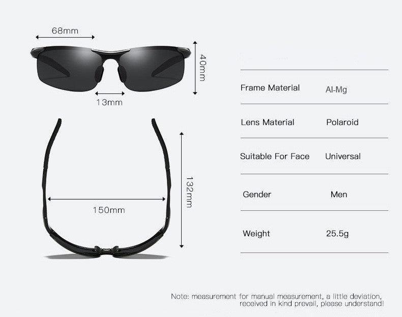 Men Women Polarized Semi-Rimless Driver Rider Sunglasses - VirtuousWares:Global