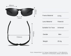 Men Women Polarized Semi-Rimless Driver Rider Sunglasses - VirtuousWares:Global