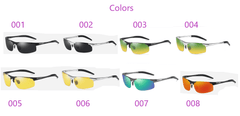 Men Women Polarized Semi-Rimless Driver Rider Sunglasses - VirtuousWares:Global