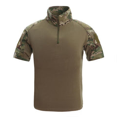 Mens Camouflage Tactical T Shirts Summer Short Sleeve Airsoft Army - VirtuousWares:Global