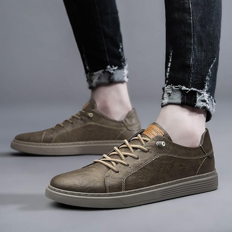 Mens Lace Up Oxford Leather Shoes - VirtuousWares:Global
