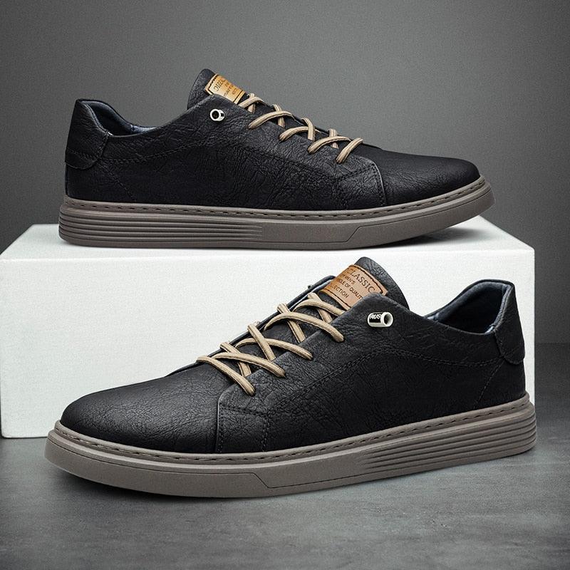 Mens Lace Up Oxford Leather Shoes - VirtuousWares:Global