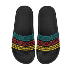 Mens Slide Sandals, Multicolor Print - VirtuousWares:Global