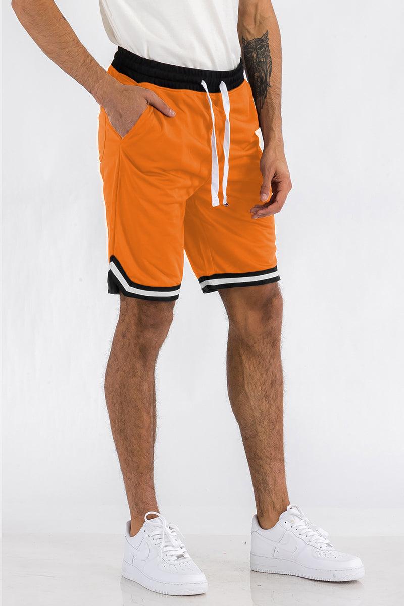 Mens Striped Basketball Active Jordan Shorts - VirtuousWares:Global