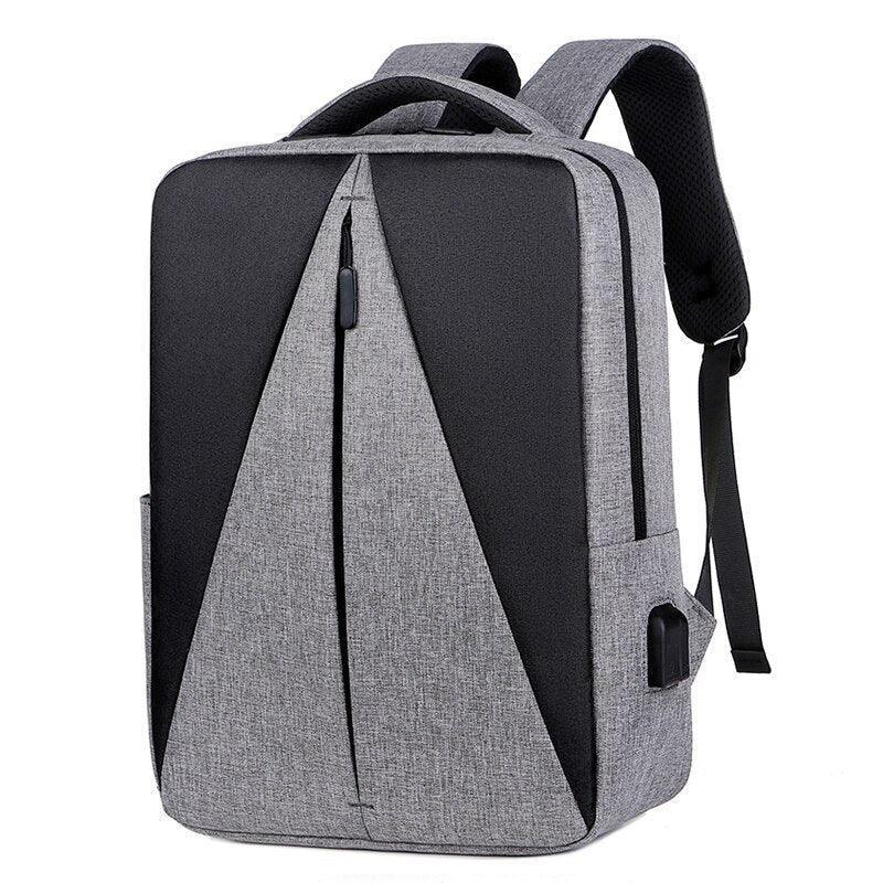 Mens Waterproof Oxford Cloth Backpacks Multifunctional USB Charging - VirtuousWares:Global