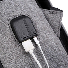 Mens Waterproof Oxford Cloth Backpacks Multifunctional USB Charging - VirtuousWares:Global